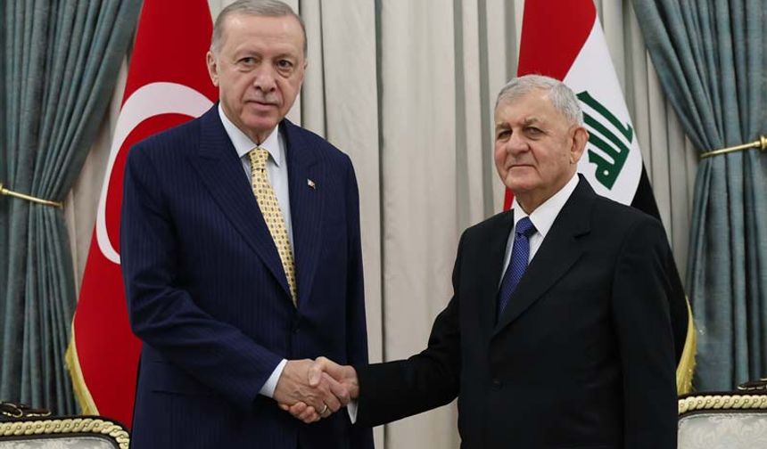 Cumhurbaşkanı Erdoğan, bir günlük ziyaret için Irak'ta