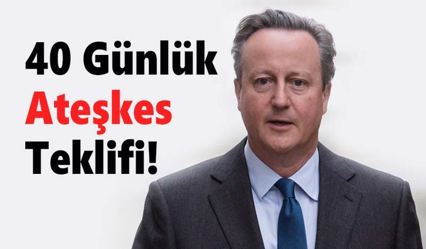 David Cameron'dan Son Dakika Gazze Açıklaması
