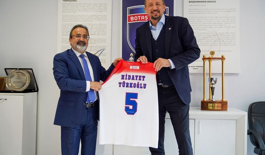 TBF Başkanı Hidayet Türkoğlu'ndan BOTAŞ Spor Kulübüne ziyaret