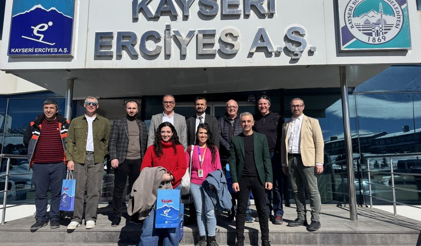 İngiliz turizm acentesi yetkilileri Erciyes'i gezdi