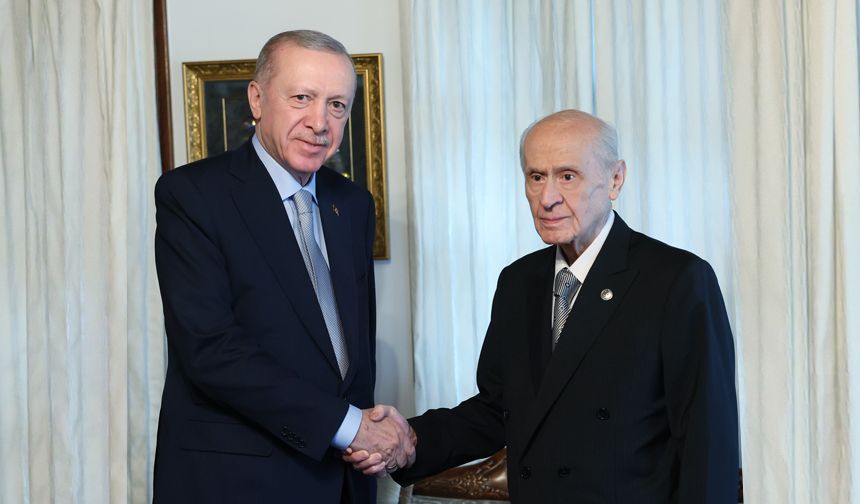 Cumhurbaşkanı Erdoğan, MHP Genel Başkanı Bahçeli ile görüştü