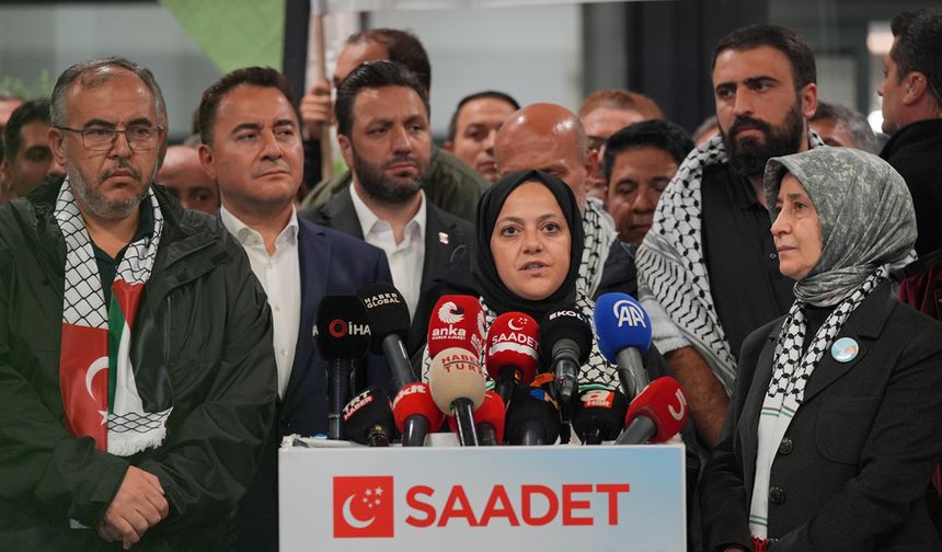 Özgürlük Filosu'nda alıkonulan 3 Türk milletvekili yurda döndü