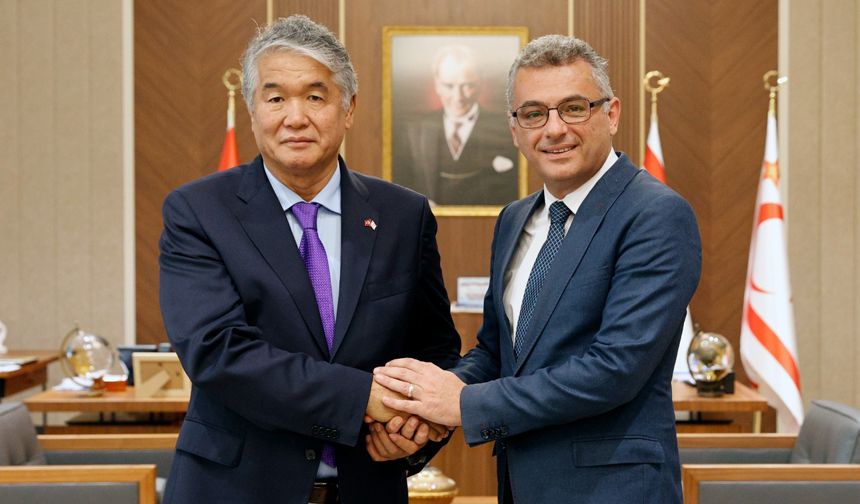 Erhürman, TÜRKSOY Genel Sekreteri Raev ile bir araya geldi