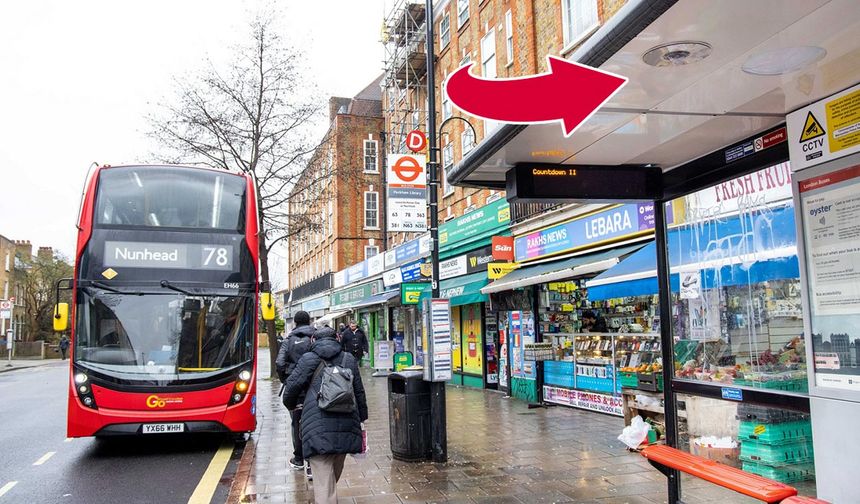Londra'da otobüs duraklarına güvenlik kamerası konacak