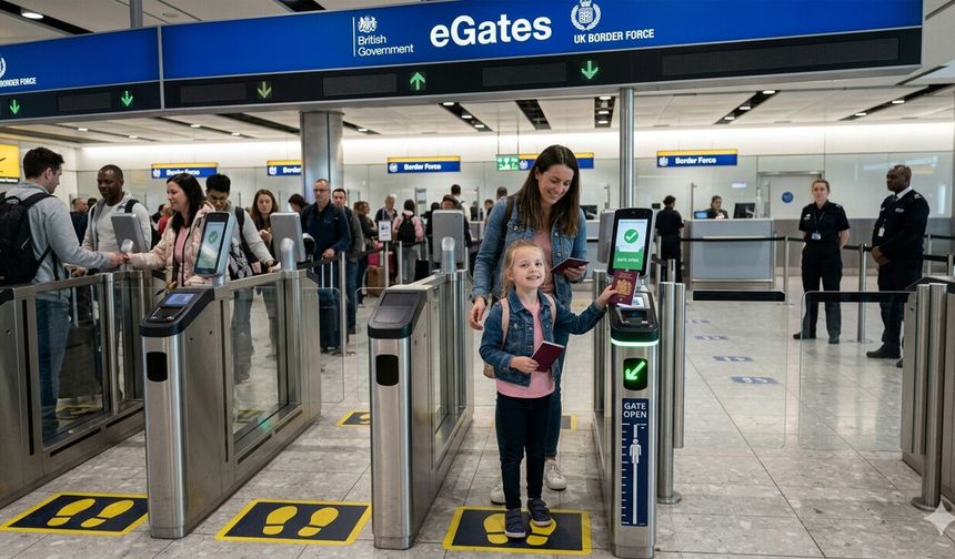 Çocuklar da havalimanında eGate pasaport geçişini kullanabilecek