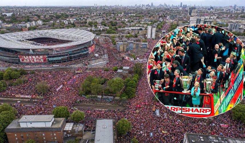 Arsenal Tarih Yazdı: Londra’daki Şampiyonluk Kutlaması Rekorları Altüst Etti