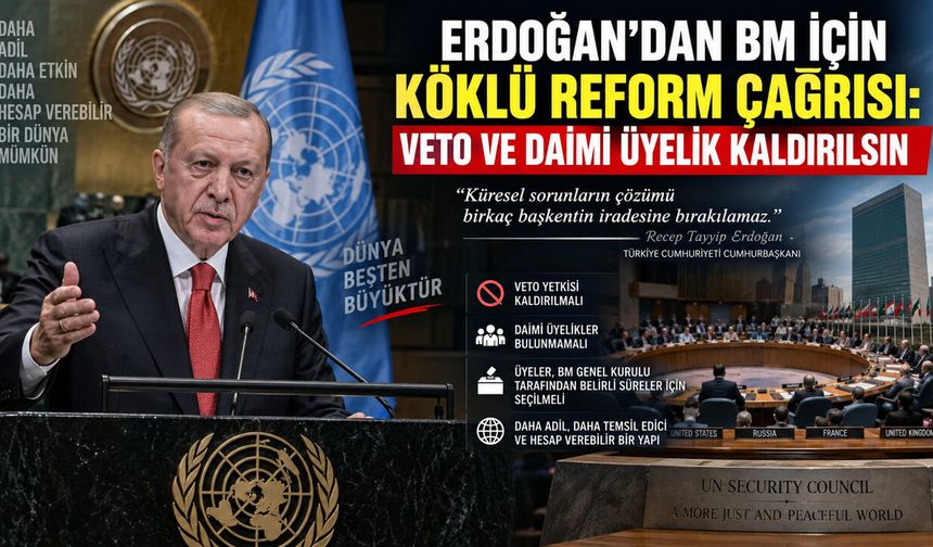 Cumhurbaşkanı Erdoğan'dan BM'de Tarihi Çağrı