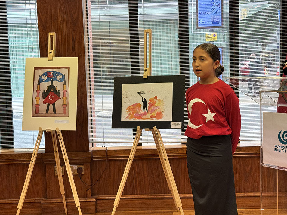 İngiltere Türk Çocuklar, 15 Temmuz'u Resimle Anlattı 7-1