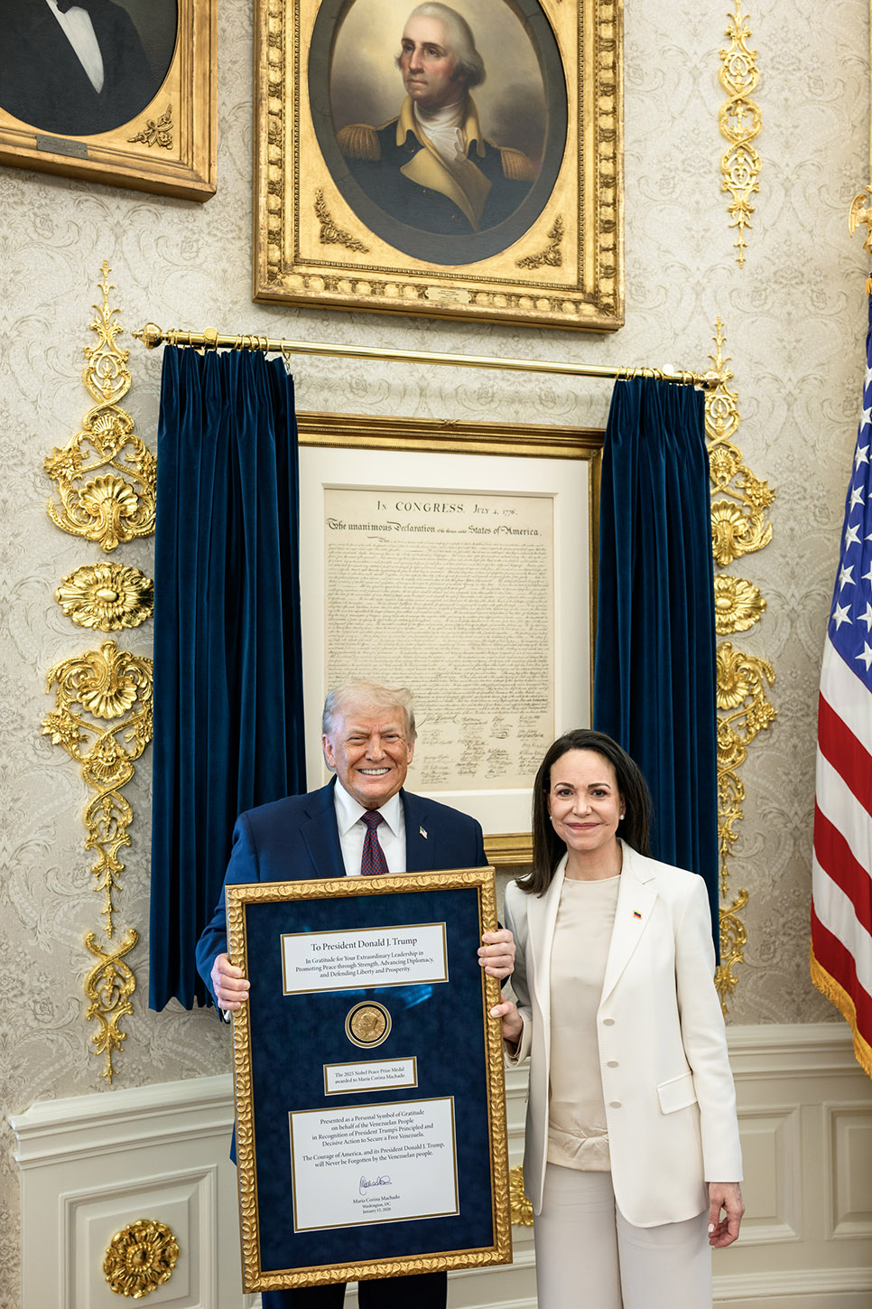 Maria Corina Machado Nobel Odulunu Trump A Verdi 1A