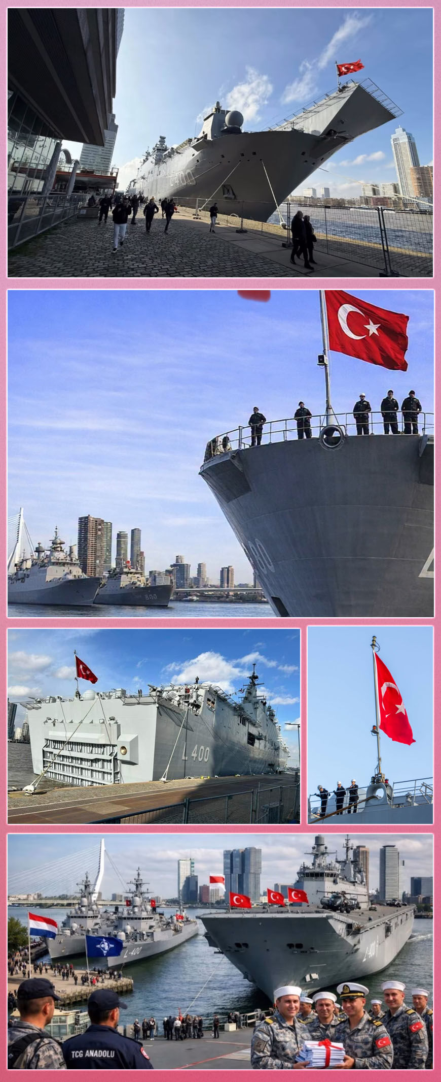 Veyis Amsterdam Limani Turk Bayragi